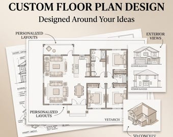 Dream Home Design Service | Custom House Concept Plans, Personalized Floor Layout & Exterior Design