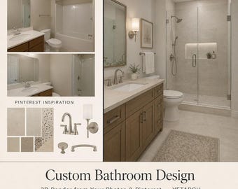 Bathroom Design | Custom 3D Interior from Your Photos