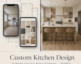 Diseño de cocinas / Interiores 3D personalizados a partir de tus fotos