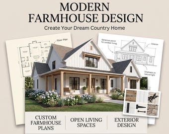 Modern Farmhouse Design Service | Custom Farmhouse Floor Plans, Country Home Concept & Exterior Design