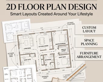 2D Floor Plan Design Service | Custom House Layout Drawing, Home Space Planning & Residential Concept Plan