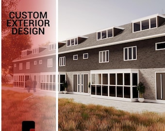 Facade Design Service | 3D Rendering & Layout Customization | Digital Interior Planning for Remodel Projects