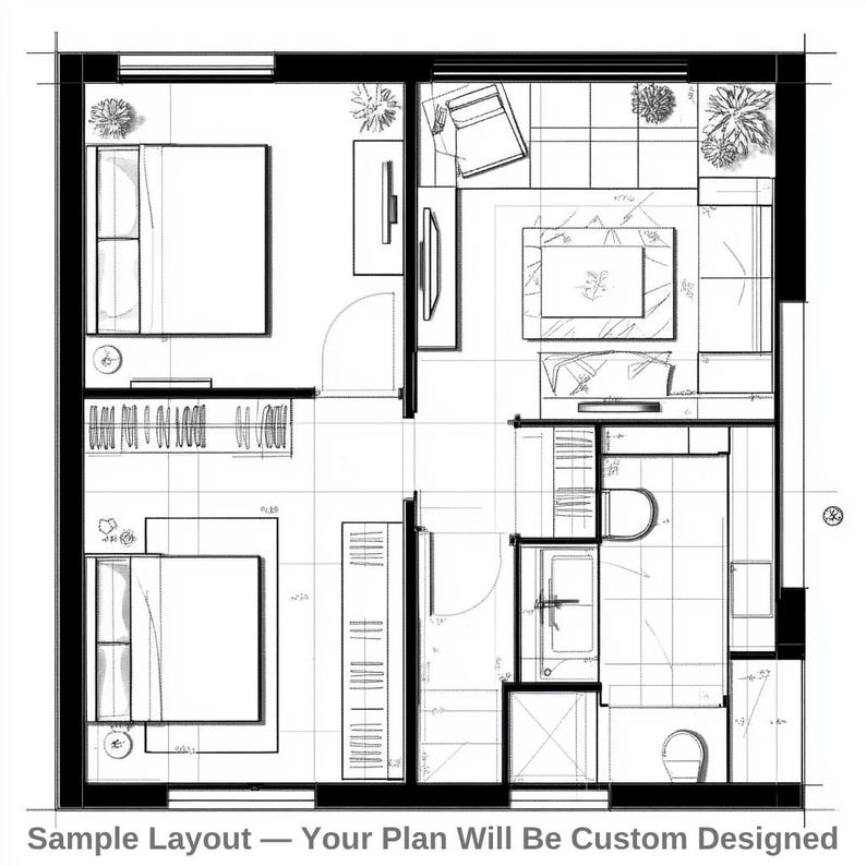 Custom ADU Design Service | Backyard Guest House Floor Plans, Garage ...