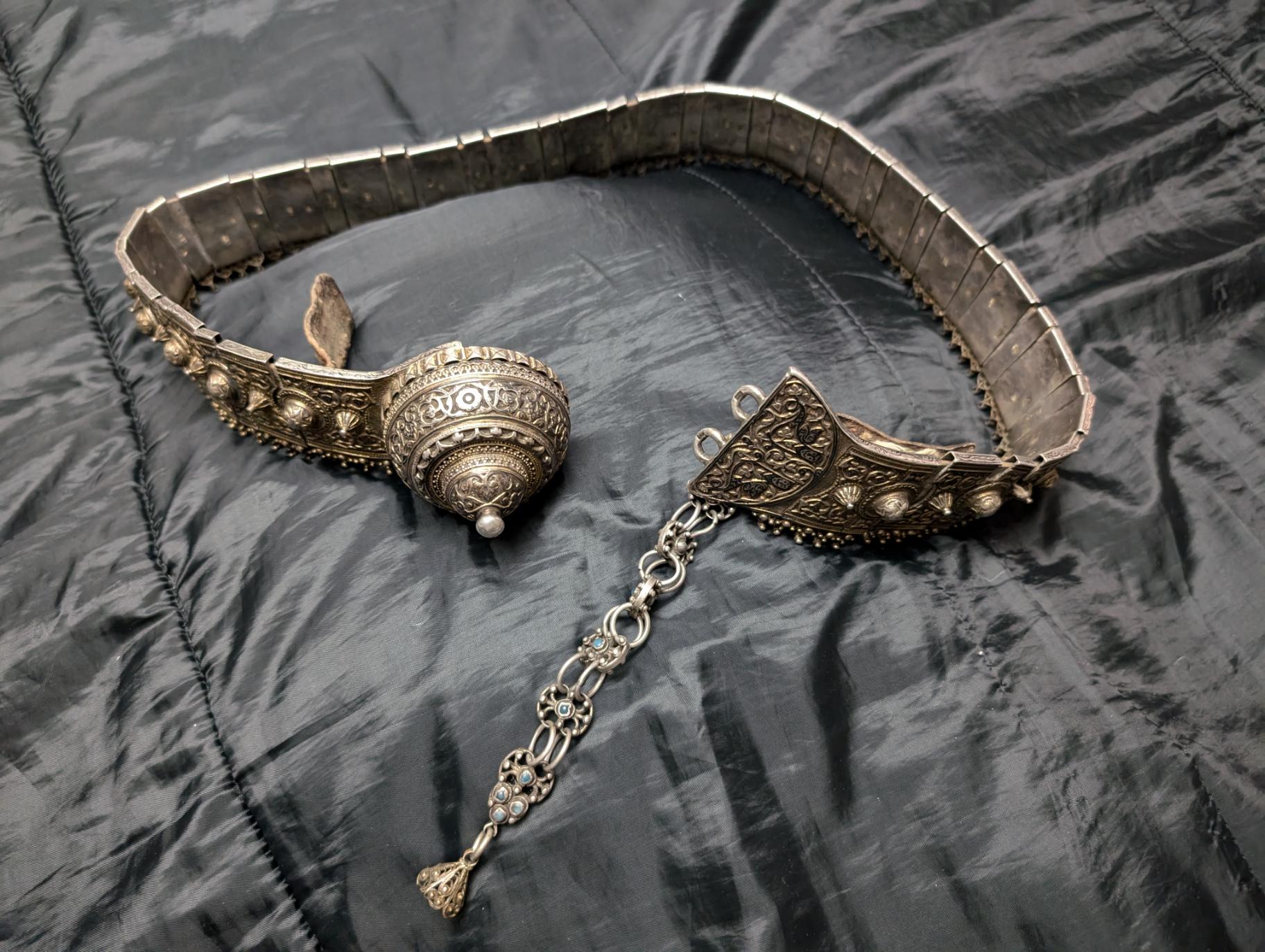 Antique Silver Niello Armenian Belt - Etsy