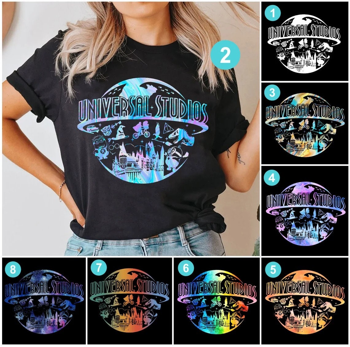 Discover Universal Studios Hologram Color Shirt, Universal Studio Family 2023 Shirt