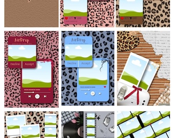 Scrapbook Pages, Editable Canva Templates (A4 Digital Download)