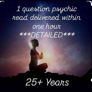 GLEICHE STUNDE Psychic Reading, Intuitiv, Notfall Psychic lesen, Medium Psychic Reading, Keine Tarot Karten, Hellsichtige Liebe Karriere Haustier Vorleben