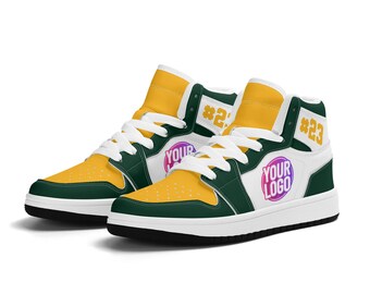 Zapatillas personalizadas inspiradas en Green Bay / Zapatillas personalizadas con su logotipo, nombre y más / Unisex y para niños