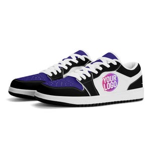 Custom, op Baltimore geïnspireerde sneakers | Gepersonaliseerde schoenen met logo en kleuren | Unieke uniseks en kinderschoenen