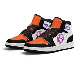 Aangepaste op San Francisco geïnspireerde sneakers | Gepersonaliseerde hoge schoenen met aangepaste naam en ontwerp | Cadeau honkbalfan