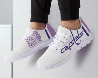 Washington Capitals hockey fights cancer Running Shoes, sneakers Unisex