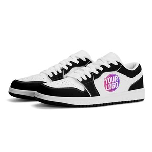 Custom Brooklyn Inspired Low-Top Shoes | Personalized Sneakers with Logo Name and Design | Unisex and Kids