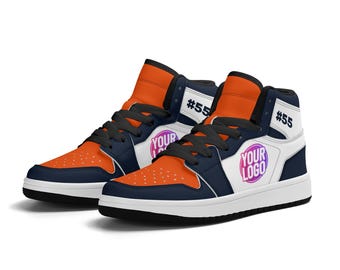 Anpassade Chicago-inspirerade skor | Personliga sneakers med logotyp, namn och design | Unisex och barn