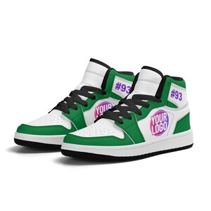 Custom Boston Inspired Shoes | Personalized Sneakers with Logo Name and Design | Unisex and Kids