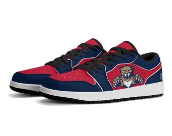 Zapatillas bajas personalizadas de los Florida Panthers - Calzado personalizado para aficionados de la NHL