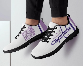 Washington Capitals hockey fights cancer Running Shoes, sneakers Unisex