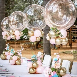 LED Balloon Warm Clear 20" | DIY LED Light Reusable Balloon | Party Light Decoration | Wedding Anniversary Birthday Party
