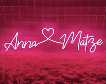 Insegna al neon a LED personalizzata / Decorazioni personalizzate per matrimoni e anniversari
