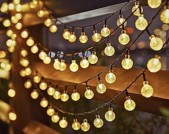 Luci solari da fata / Luci a LED impermeabili, decorazioni da giardino