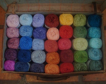 4 Ply Hand dyed Bamboo yarn - 10 skeins Mix and Match