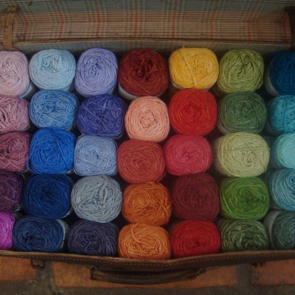 4 Ply Hand dyed Bamboo yarn - 10 skeins Mix and Match