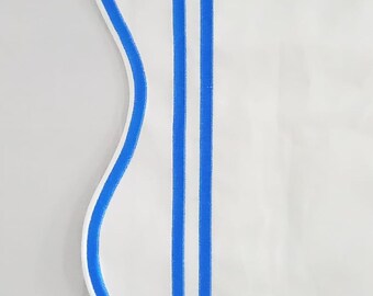 Scalloped White Cotton Sateen Duvet Cover Set - 400 Thread Count