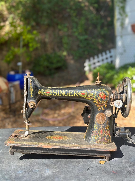 singer シンガーミシン 1910年製 アメリカ エリザベス工場