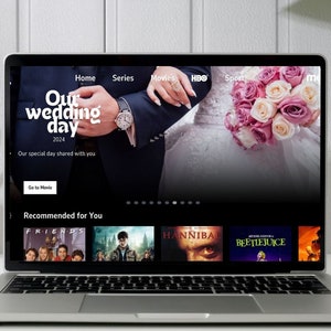 HBO Max Personalized Custom Gift Movie Slideshow Video Template With Instructions Birthday Anniversary Wedding Valentine&#39;s Day Engagement