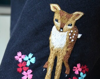 Little Fawn. Sweet Hand Embroidery Design PDF