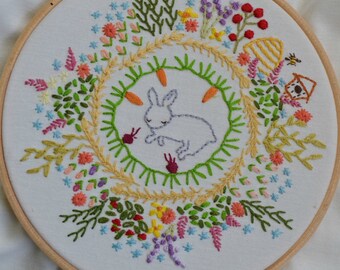 How does your garden grow? Embroidery Sampler PDF pattern