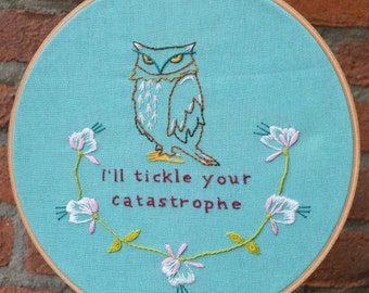 Fowl Talk. Shakespeare Inspired Hand Embroidery pattern PDF