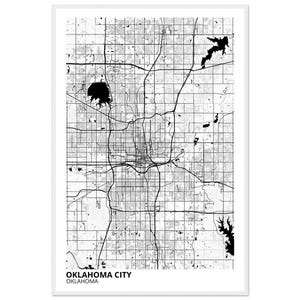 Oklahoma City Modern City Map Print