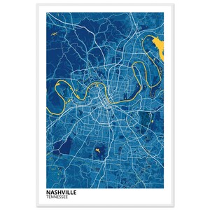 Nashville Tennessee Modern City Map Print