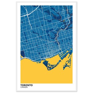 Toronto Canada Modern City Map Print