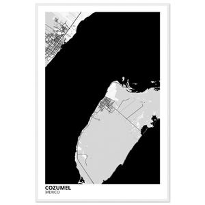 Cozumel City Map Art Print | Custom Map Art Gift | Minimalist or Modern Designs | Your Choice | Personal Map Wall Art | Mexico Poster