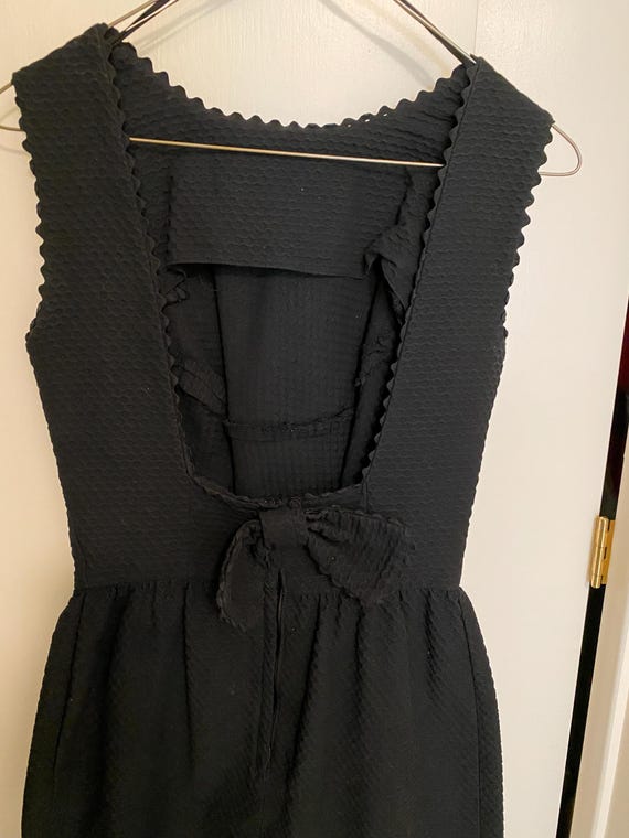 1960's Black Backless Dress