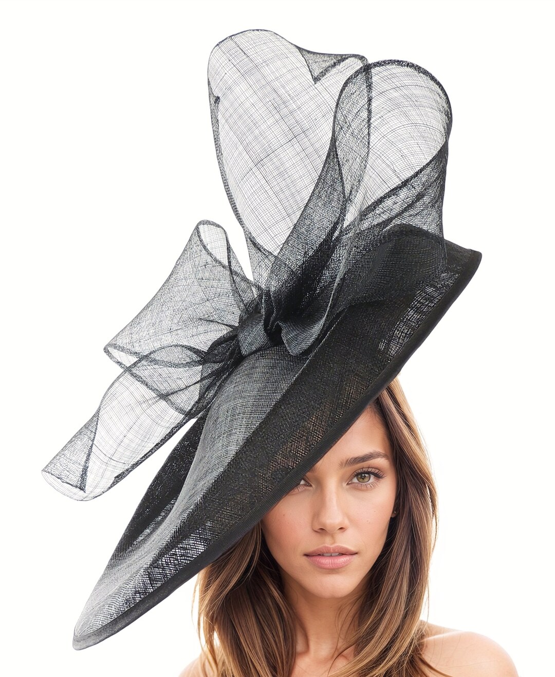 Chapeau Bibi Années 1920 Et Gants Dentelle - Style Rétro Avec Plumes, Pour Fêtes/Déguisement