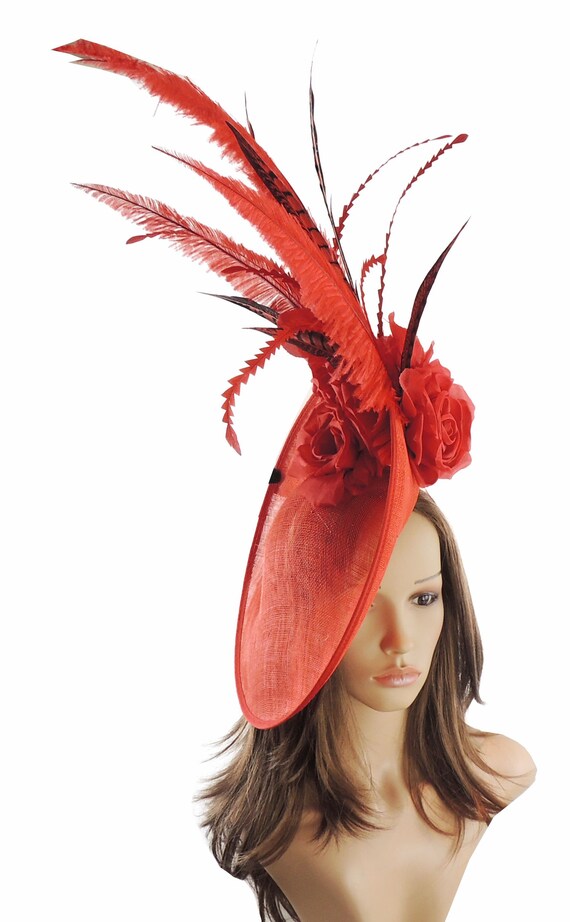 Red Hatinator Fascinator Hat 