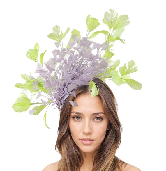 Lilac Lavender Lime Acid Green Large Kentucky Derby  display picture 3