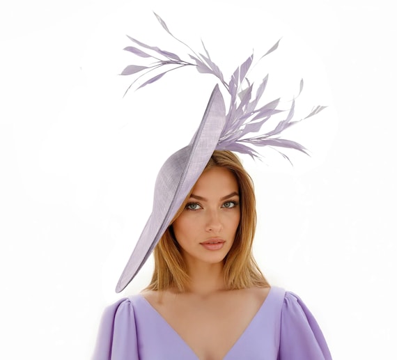 Lavender Derby Hat,lilac Kentucky Derby Fascinator,light  display picture 2