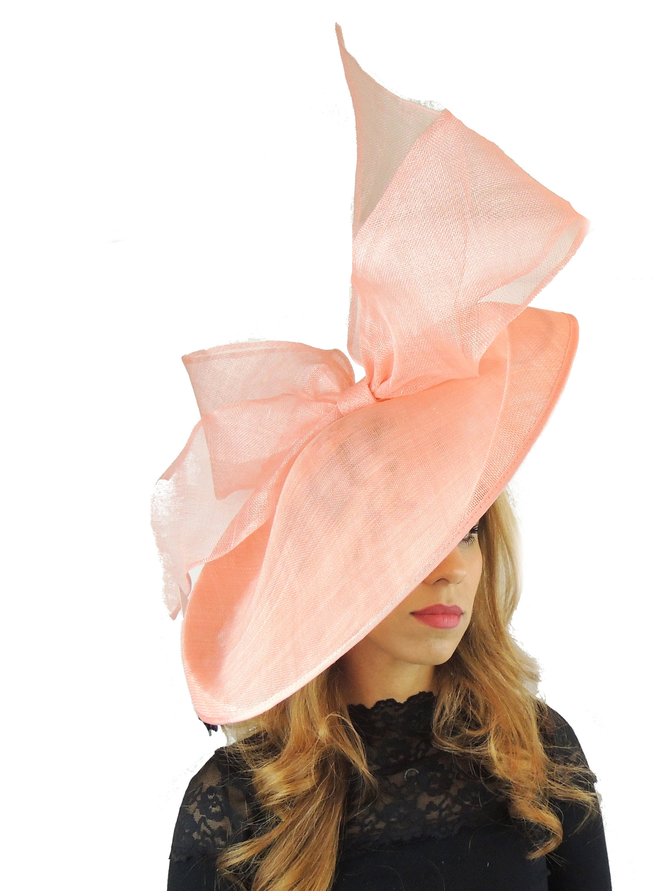 Coral Barn Owl Fascinator Hatinator Hat 
