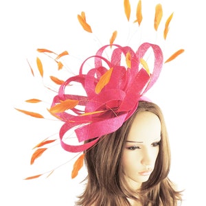 Nerissa Candy Pink Fascinator Hat for 