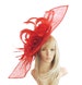 Elisaveta Red  Fascinator Hat for Weddings, Races, and Kentucky Derby With Headband (in 20 colours) 
