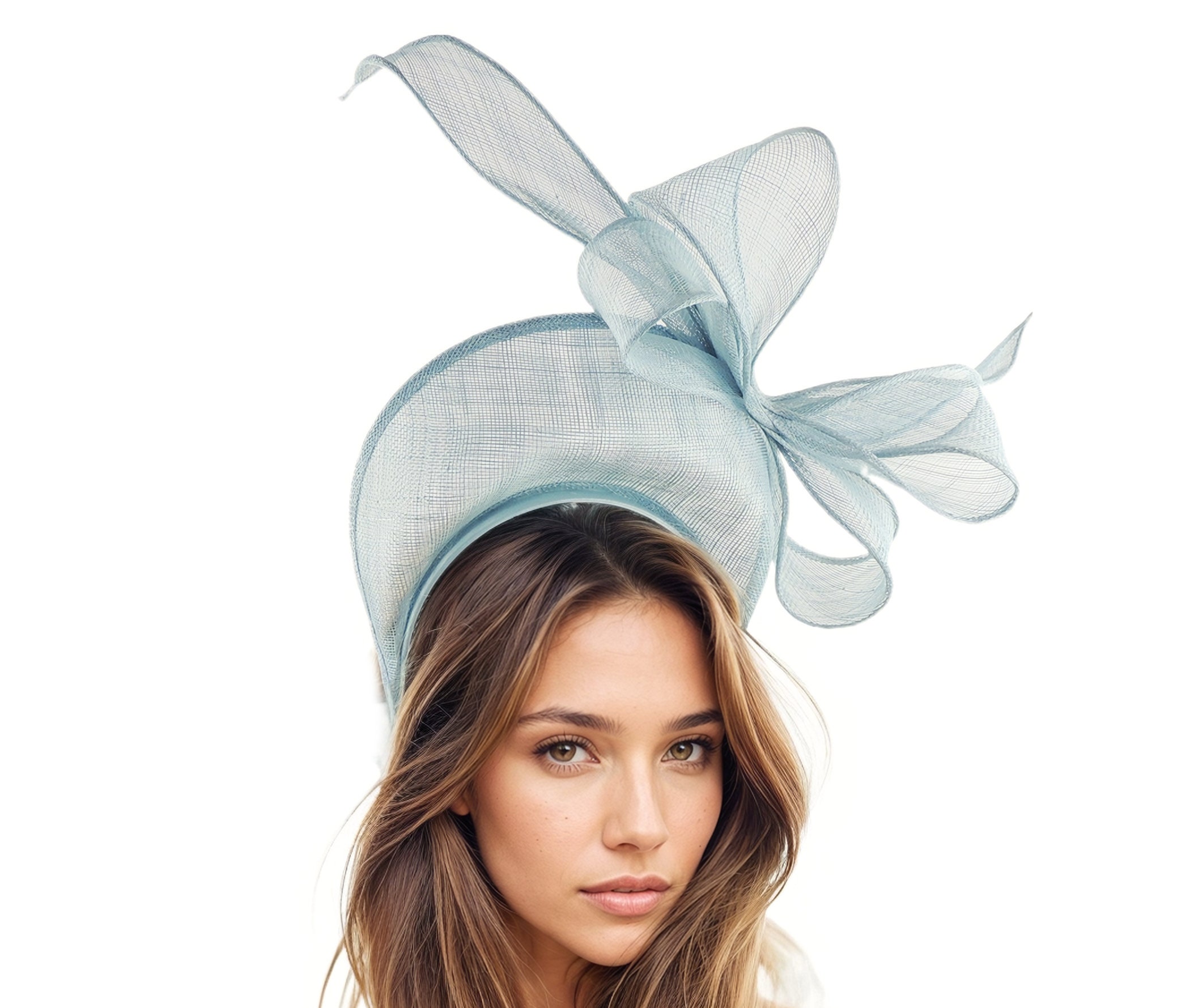 Sage Green Kentucky Derby Fascinator Hat, Green Headband Halo Crown ...