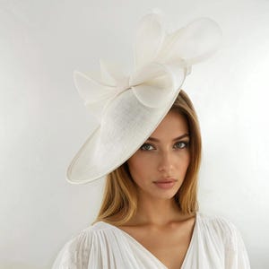 Ivory Cocktail Hat - Etsy display picture 3