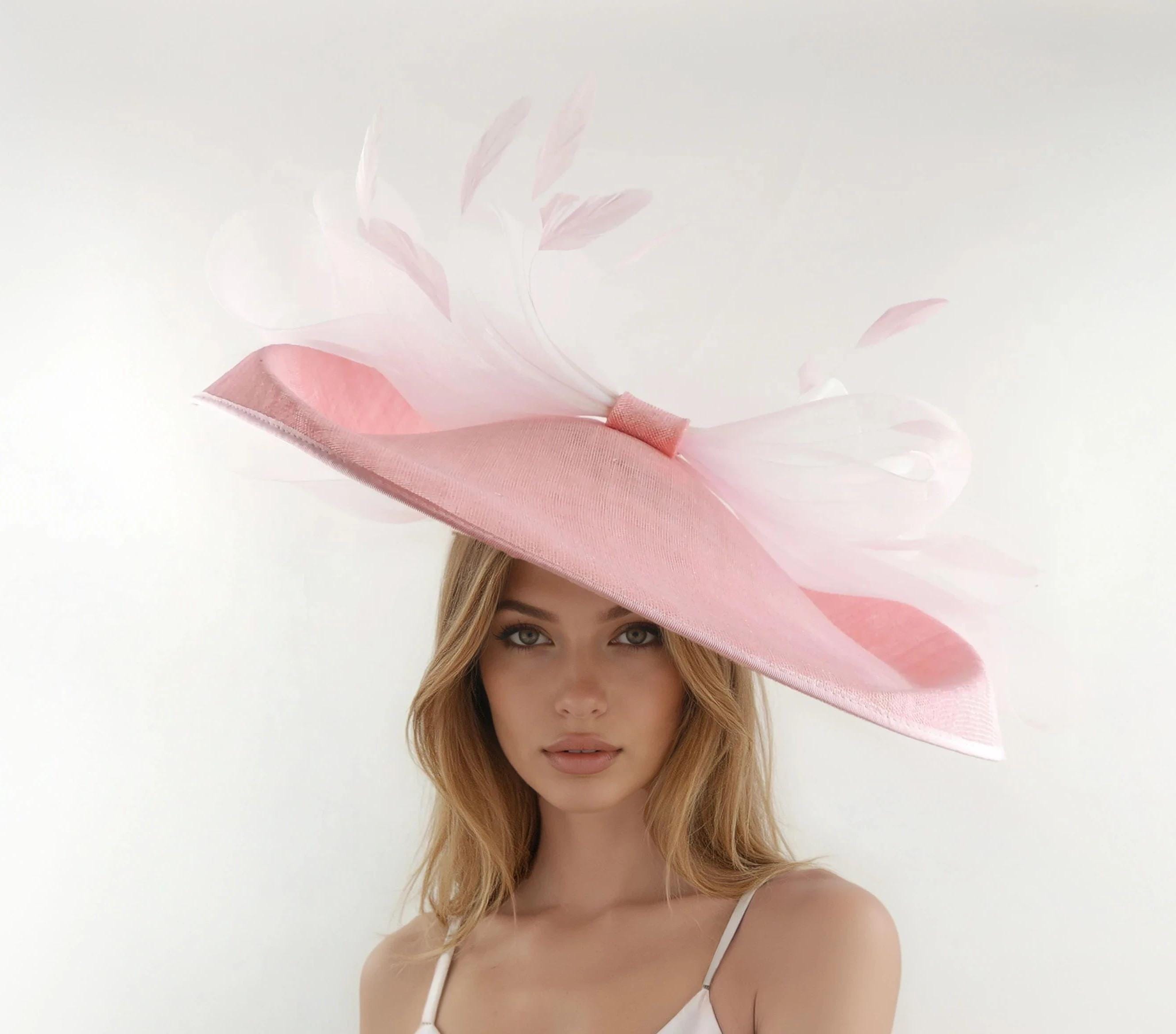Cream Ivory off White Statement Hatinator Kentucky Derby Fascinator ...