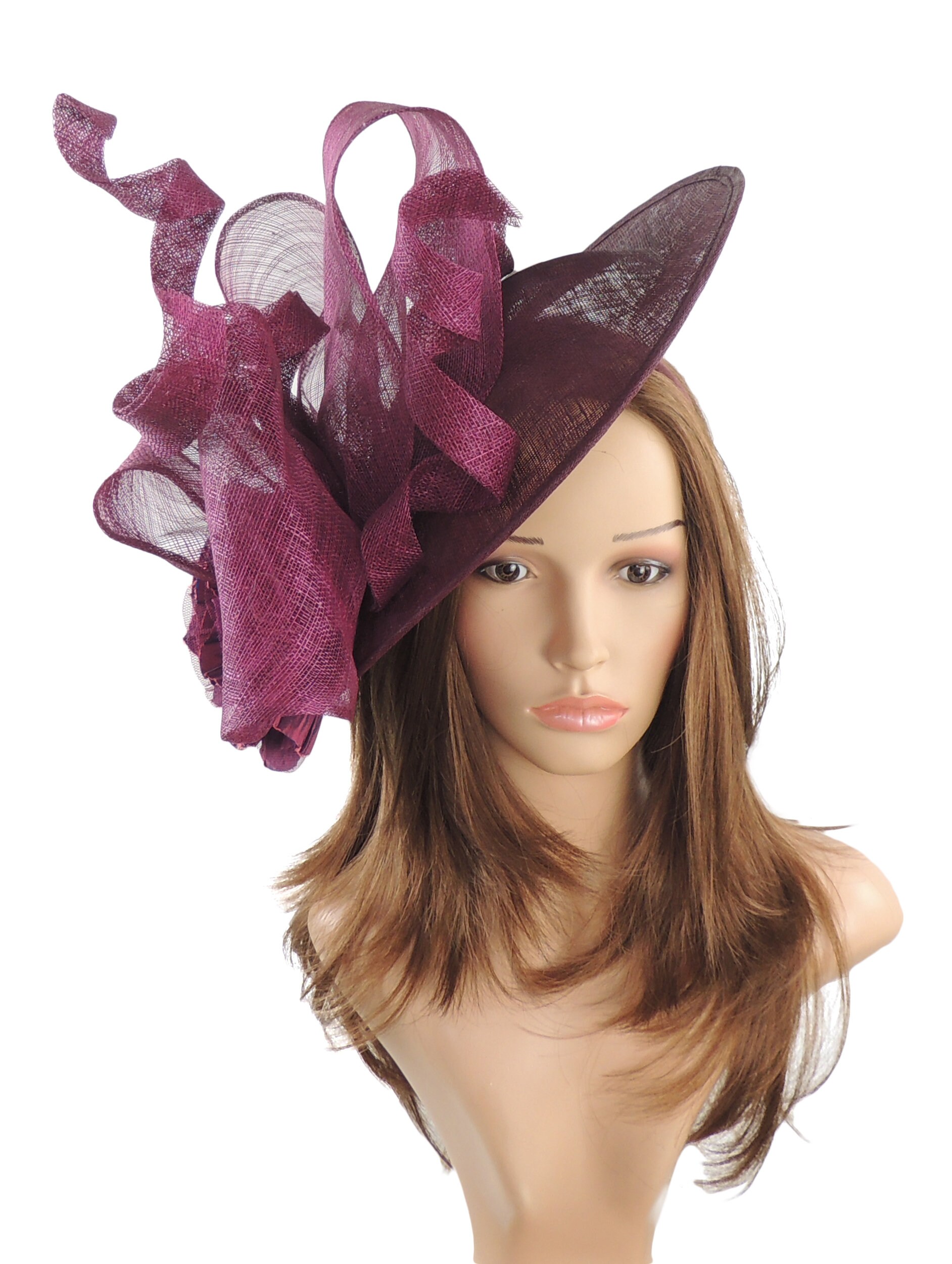 Saratoga Plum Fascinator Hat for 