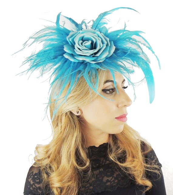 Dark Turquoise Fascinator Hat for 