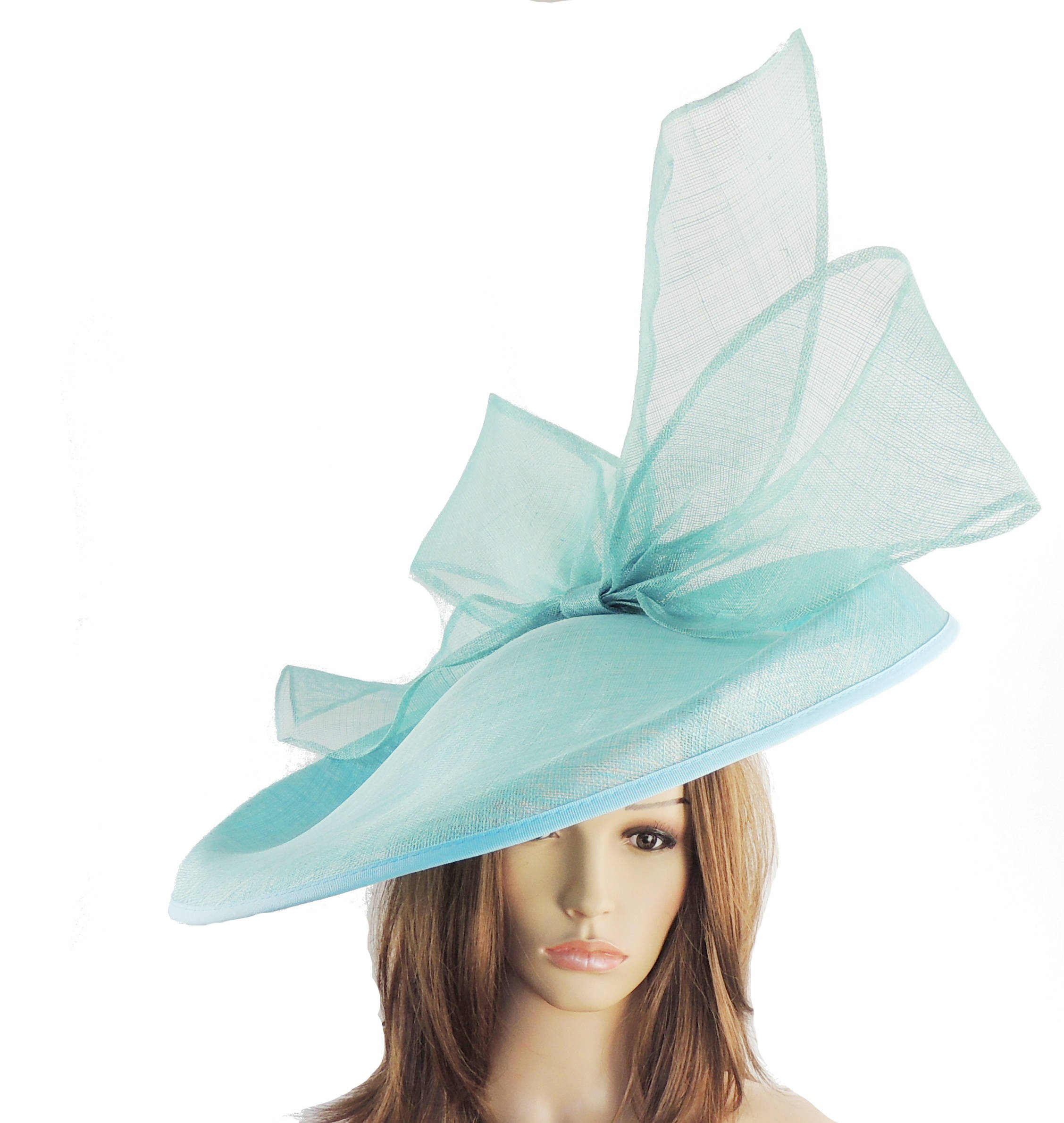 Turquoise Barn Owl Fascinator Hatinator 