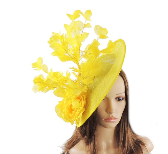 Yellow Calpurnia Fascinator Hat for 